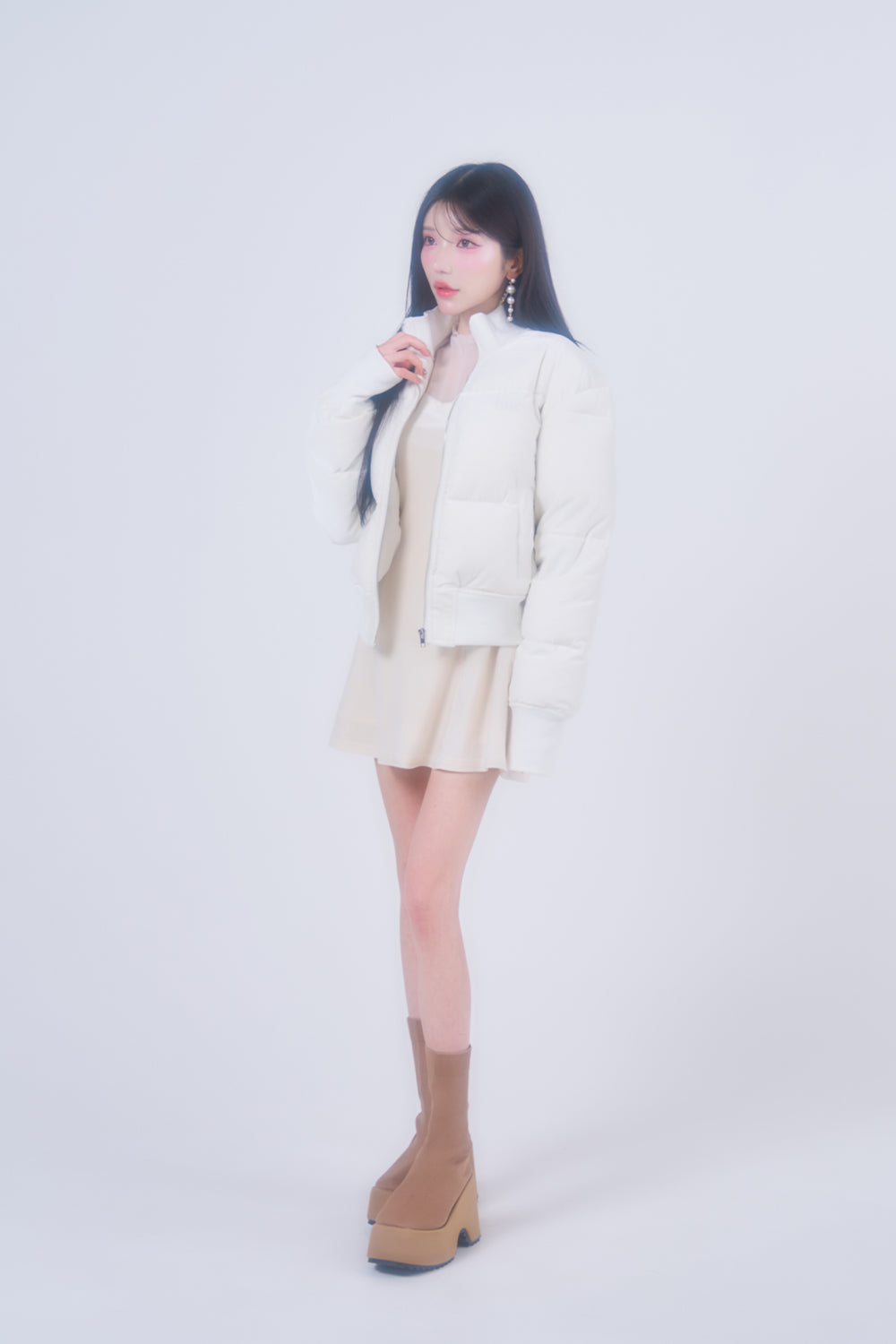 ベルベットダウンジャケット