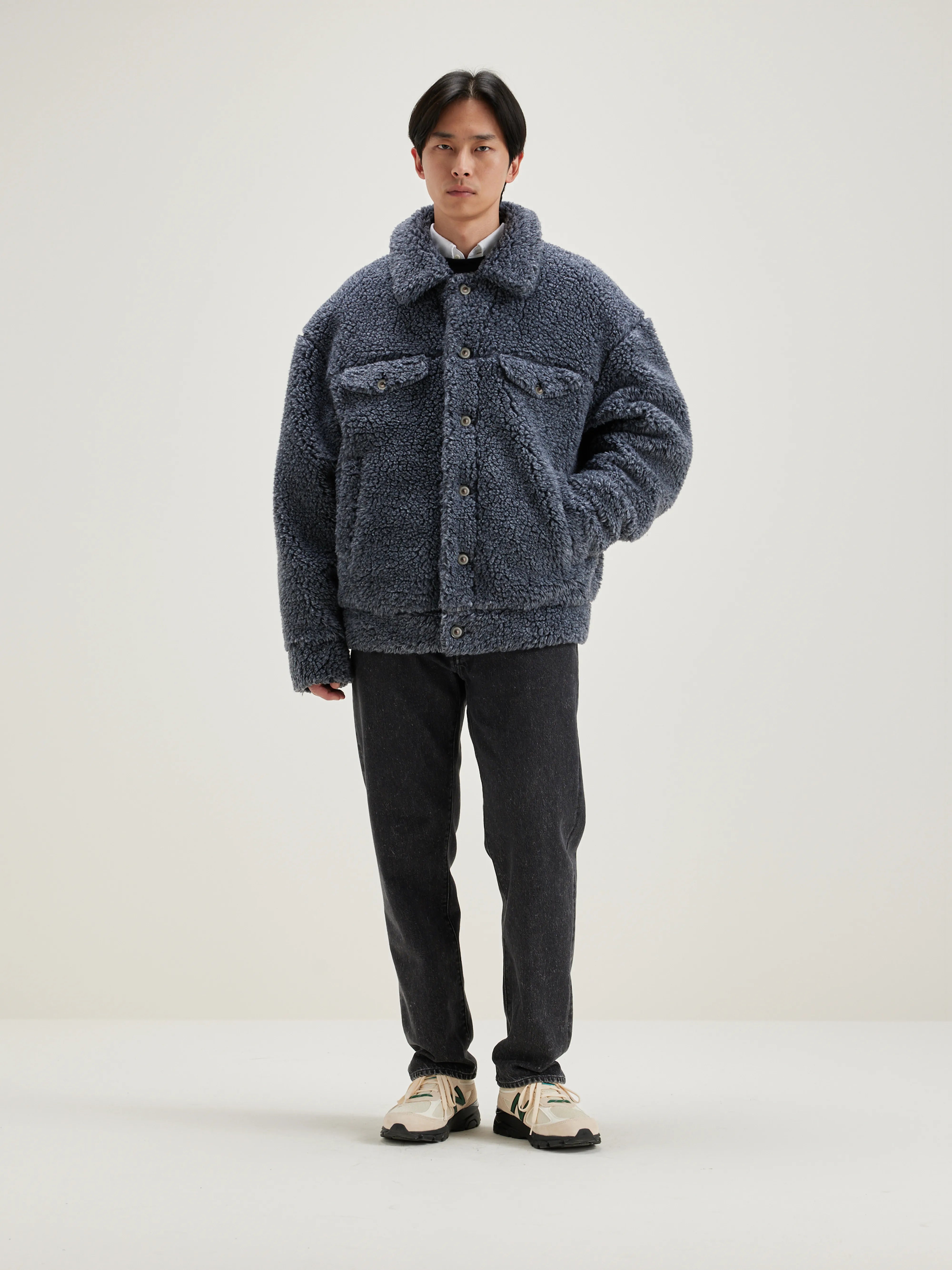 Grey denim-inspired jacket for men | Bellerose