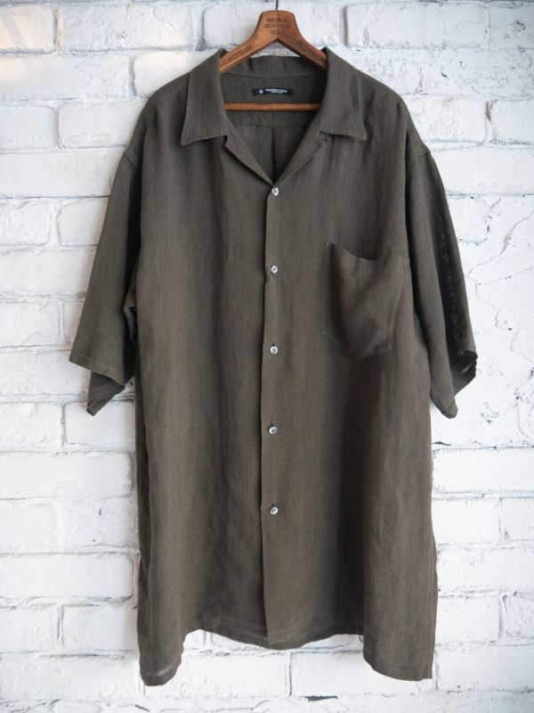 MAATEE&SONS S/S OPEN COLLAR SHIRTS ドSLINEN マーティーアンドサンズ
