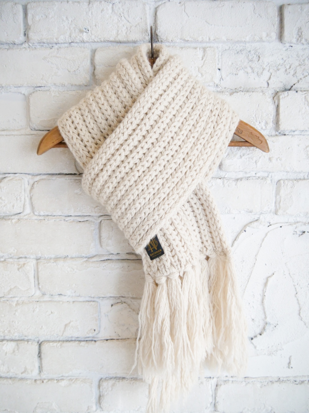 BATONER FRINGE MUFFLER SHORT バトナー フリンジマフラーショート（BN