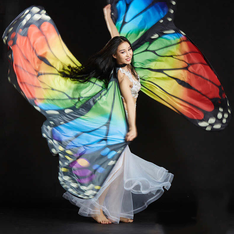 ベリーダンス衣装蝶々のイシスウィングBQW004Belly Treasure