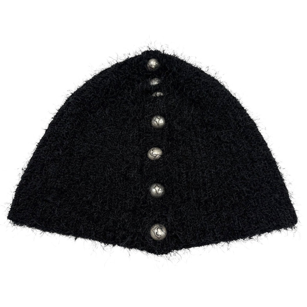 THUG CLUB サグクラブ Nue Mohair beanie スタッズデザインシャギー