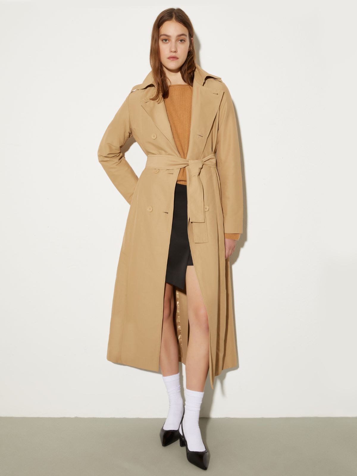 ミロング] ダブルブレスト ロング トレンチ コート, must | MAX&Co.