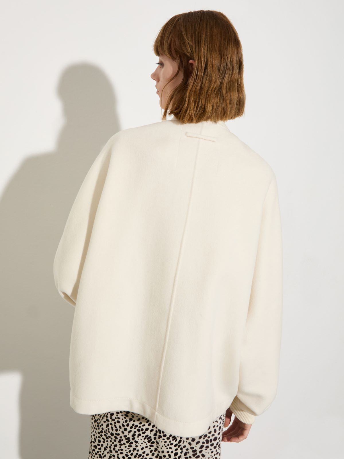 Double-woven wool bomber jacket, ice | MAX&Co.