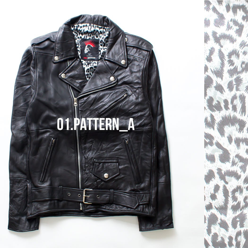 Red-Mohican 本革 レザージャケット ライダースジャケット 裏地