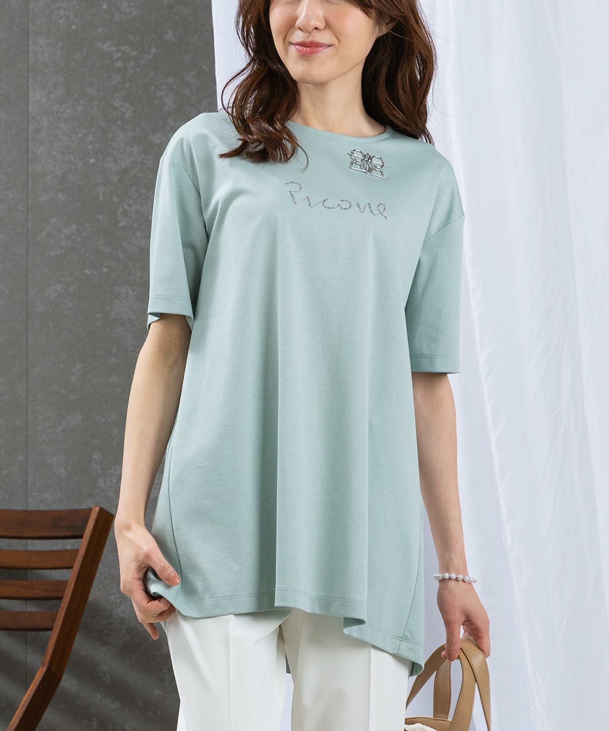 バックプリーツUV冷感チュニック|スタジオピッコーネ-アウトレット