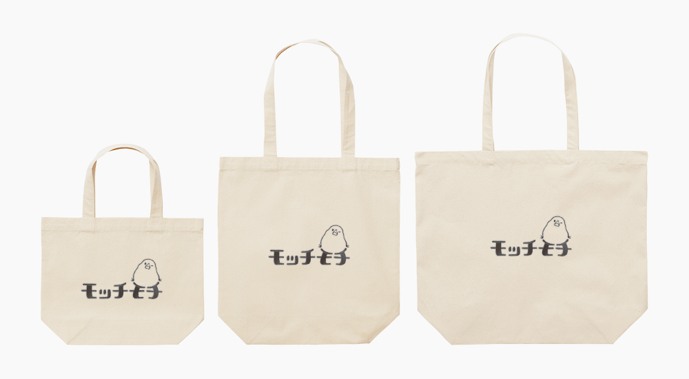 刺繍白文鳥のモッチモチデザイン トートバッグ エコバッグ｜BIRDSTORY