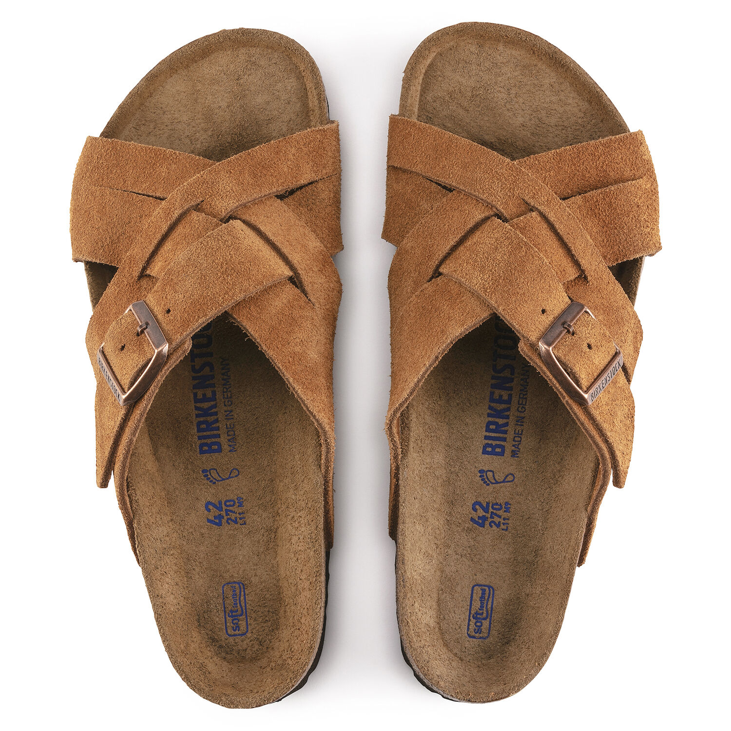 Birkenstock Lugano Soft Footbed Mink Suede