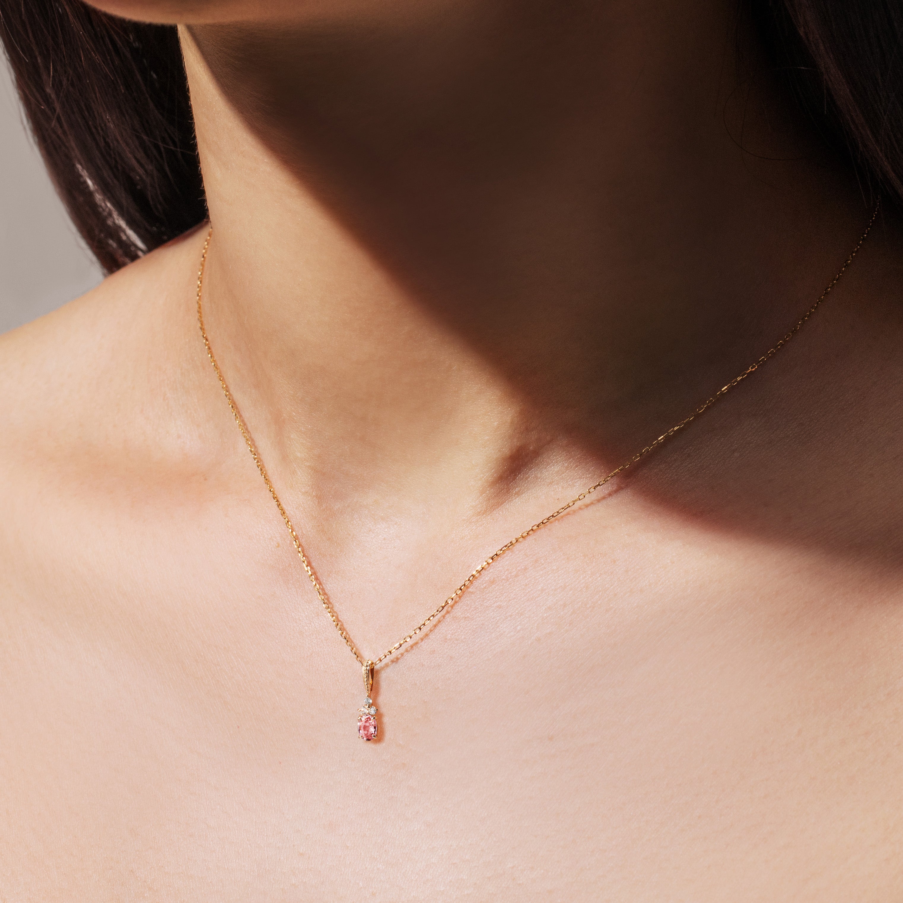 ビズー公式】パパラチア サファイア ダイヤモンド K18(18金