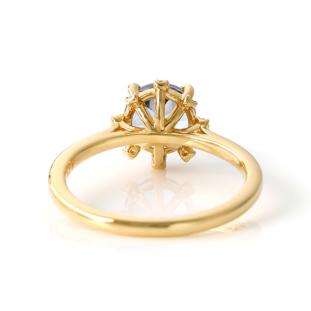 ビズー公式】タンザナイト×ダイヤモンド K18/PTリング・ルミリエム