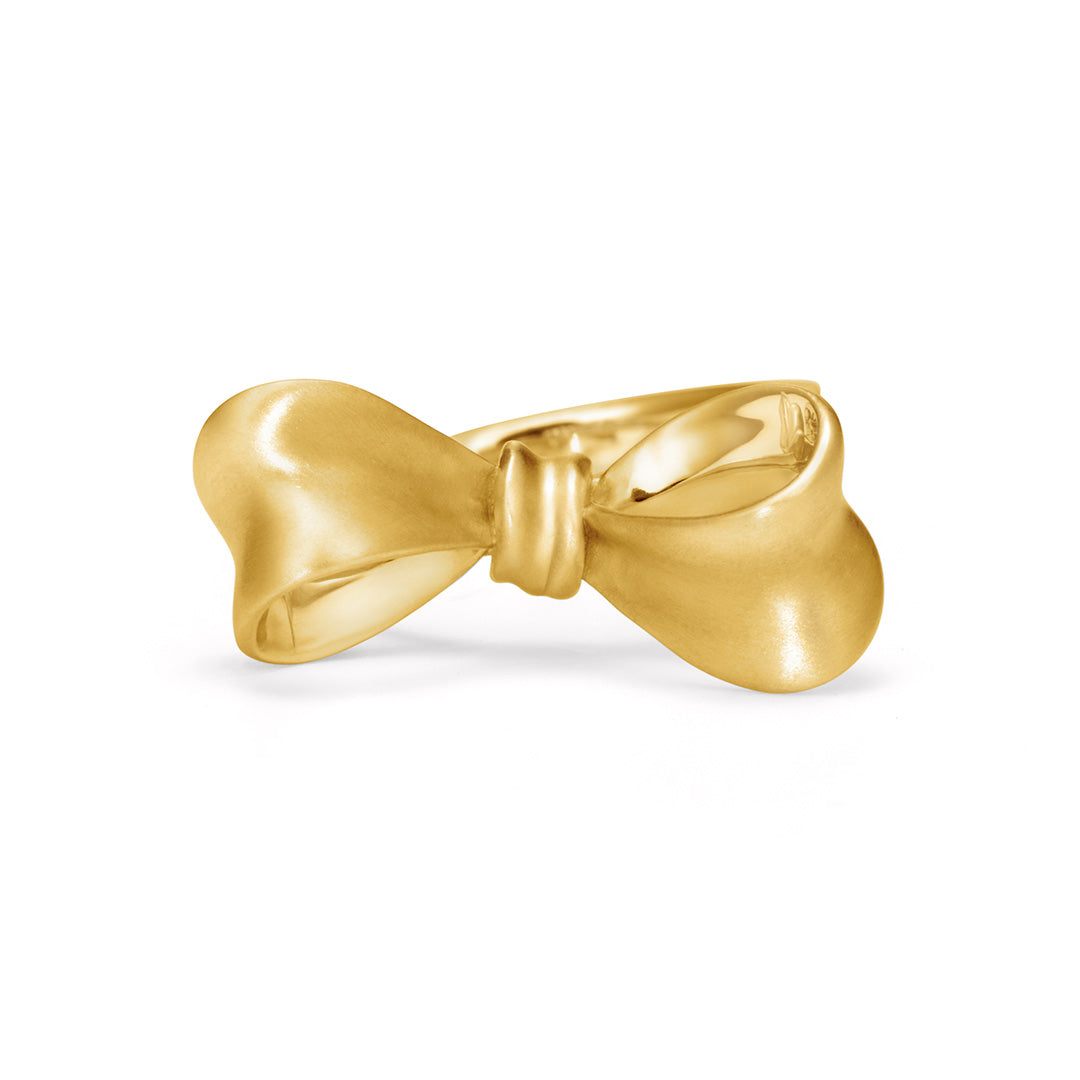 ビズー公式】ゴールド リボン K18 リング リュバン | 希少石カラー