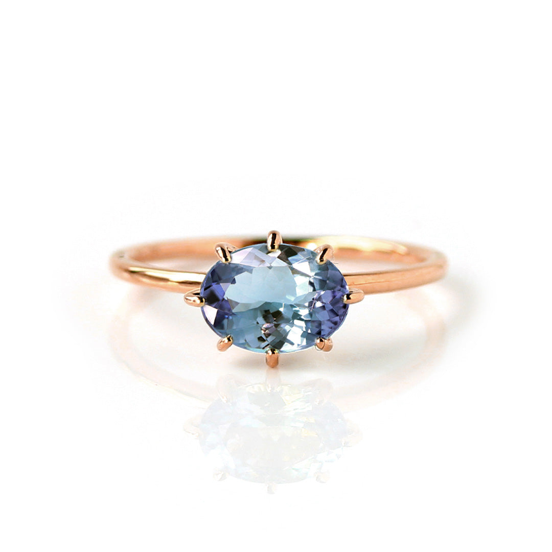 ビズー公式】タンザナイト PT K18(18金) リング セパージュ | 希少石