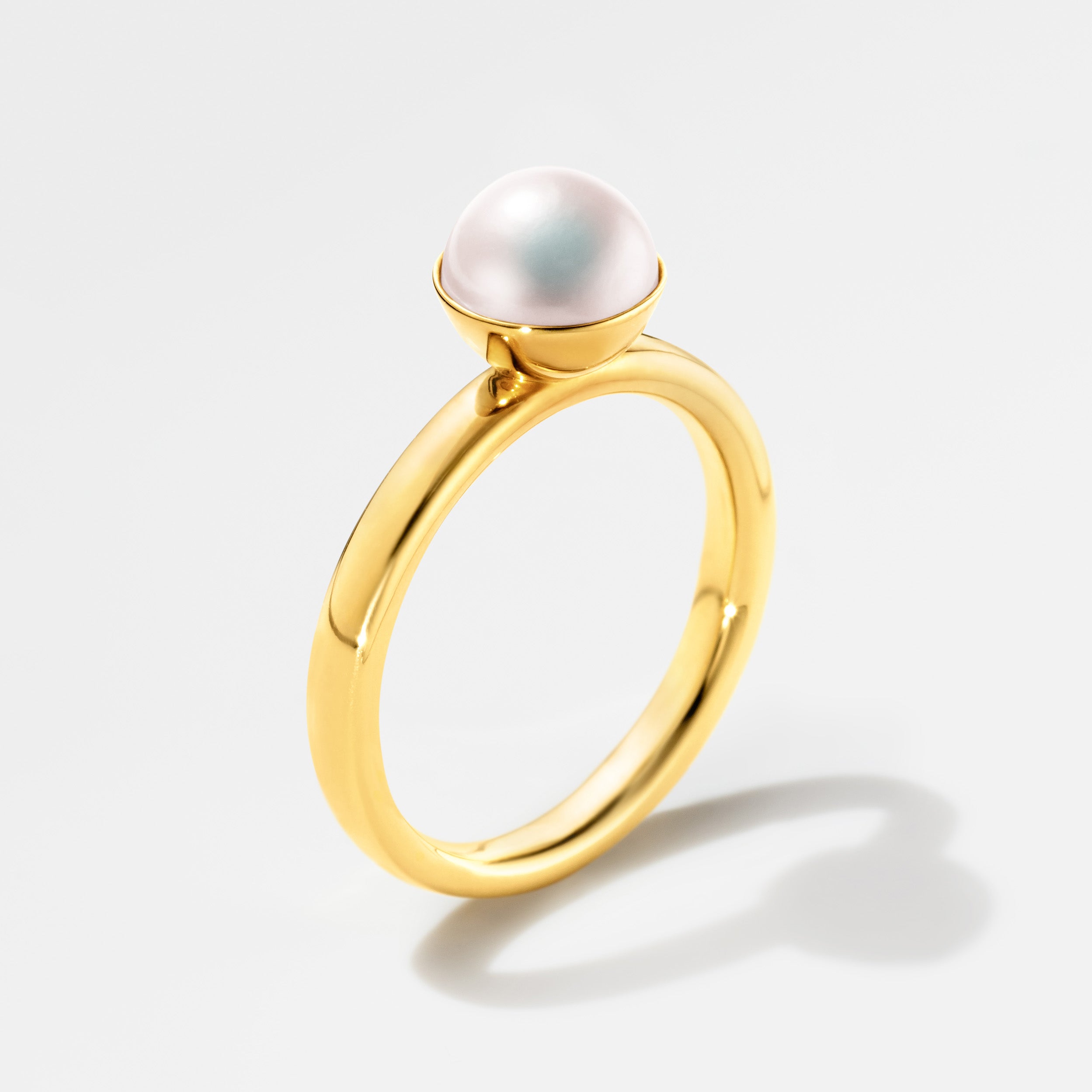 ビズー公式】アコヤ真珠 パール 伊勢志摩産 Pt900 K18(18金) YGリング