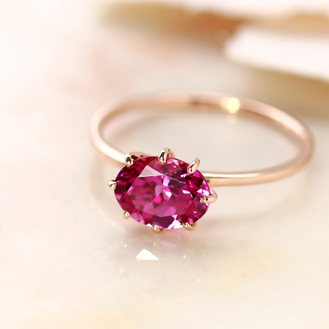 ビズー公式】マラヤ ガーネット K18(18金) リング セパージュ | 希少石