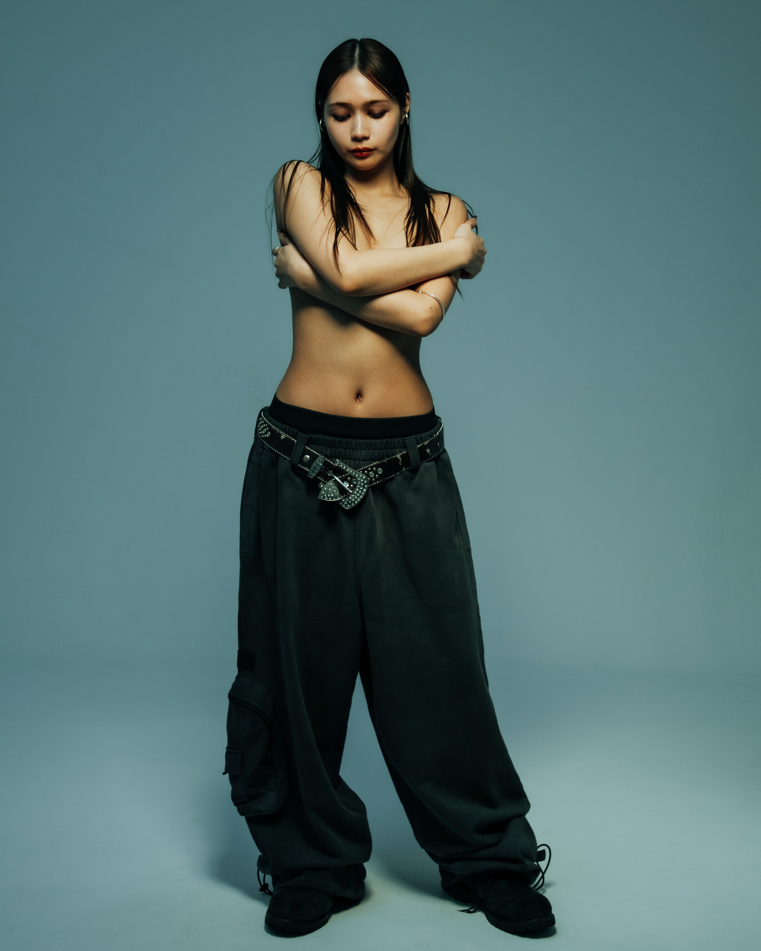 TYPE-002 Giant Pocket Sweat Pants WASHEDBLACK – BONKNOW FREAKS