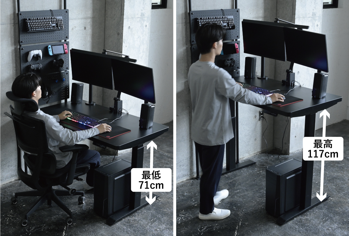 商品情報_電動昇降デスク／スタンダードモデル（薄型天板／幅100cm