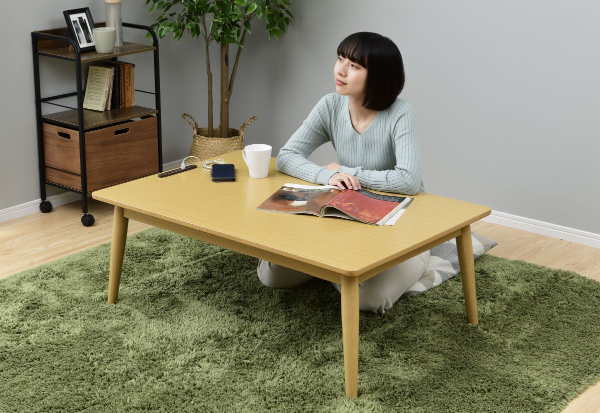 商品情報_コンセントタップ付きリビングテーブルこたつ (105×70cm