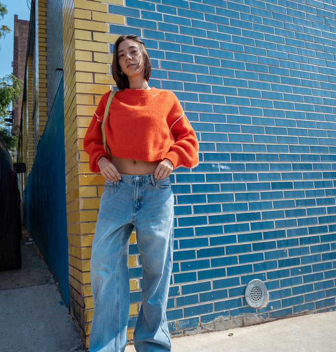 OUTLET】Roxy EASY CHILL ボーイフレンドデニム サスペンダー付き