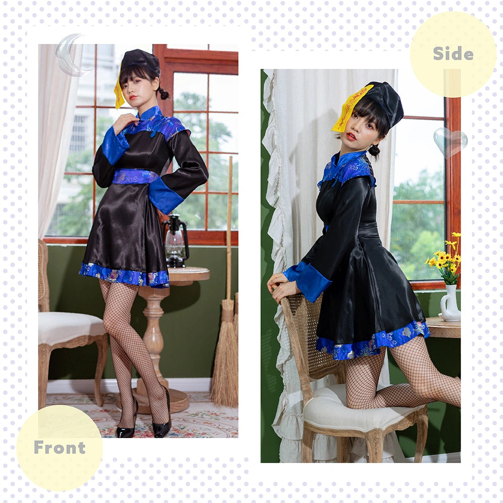 ハイネックキョンシーワンピース お札・帽子セット | BODYLINE & LunaBelle