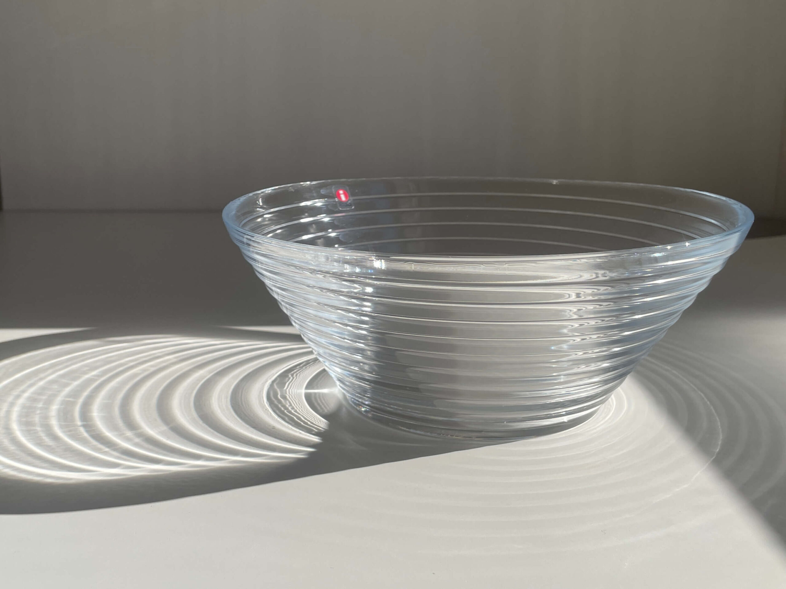 No.10190「iittala〈アイノ・アアルト ボウル〉：クリア」直径23cm