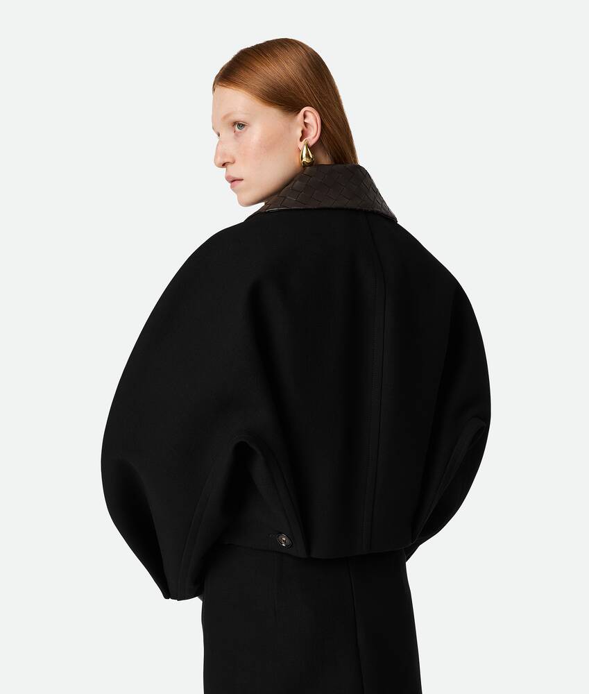 コットン クロップドジャケット のために ウィメンズ で ブラック