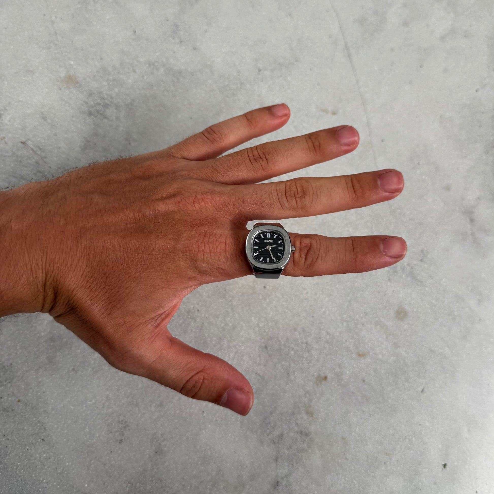 NAUTILUS RING | SILVER BLACK – Bozhirings
