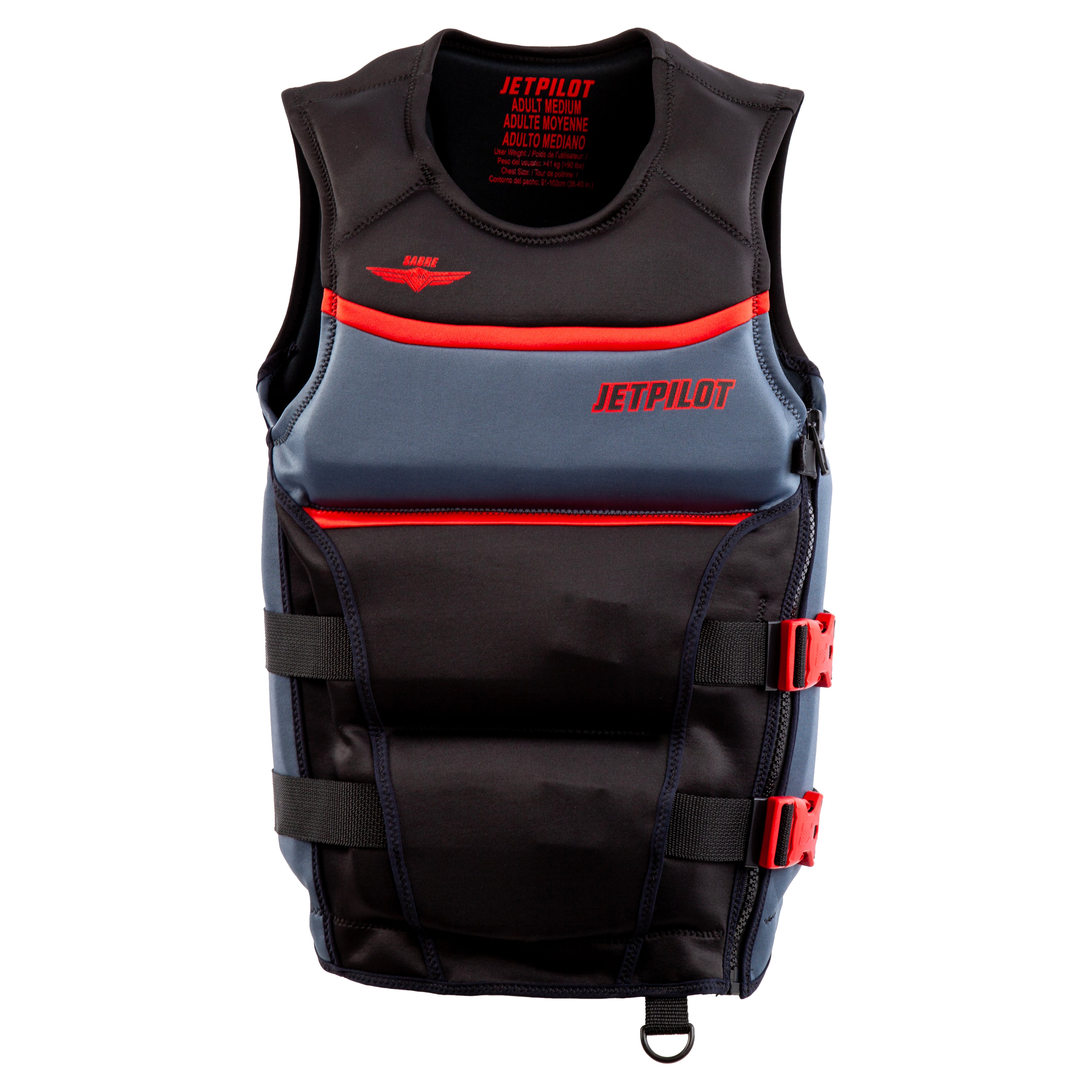 Jet Pilot F-86 Sabre Neoprene Vest - Black/Red – Blowsion
