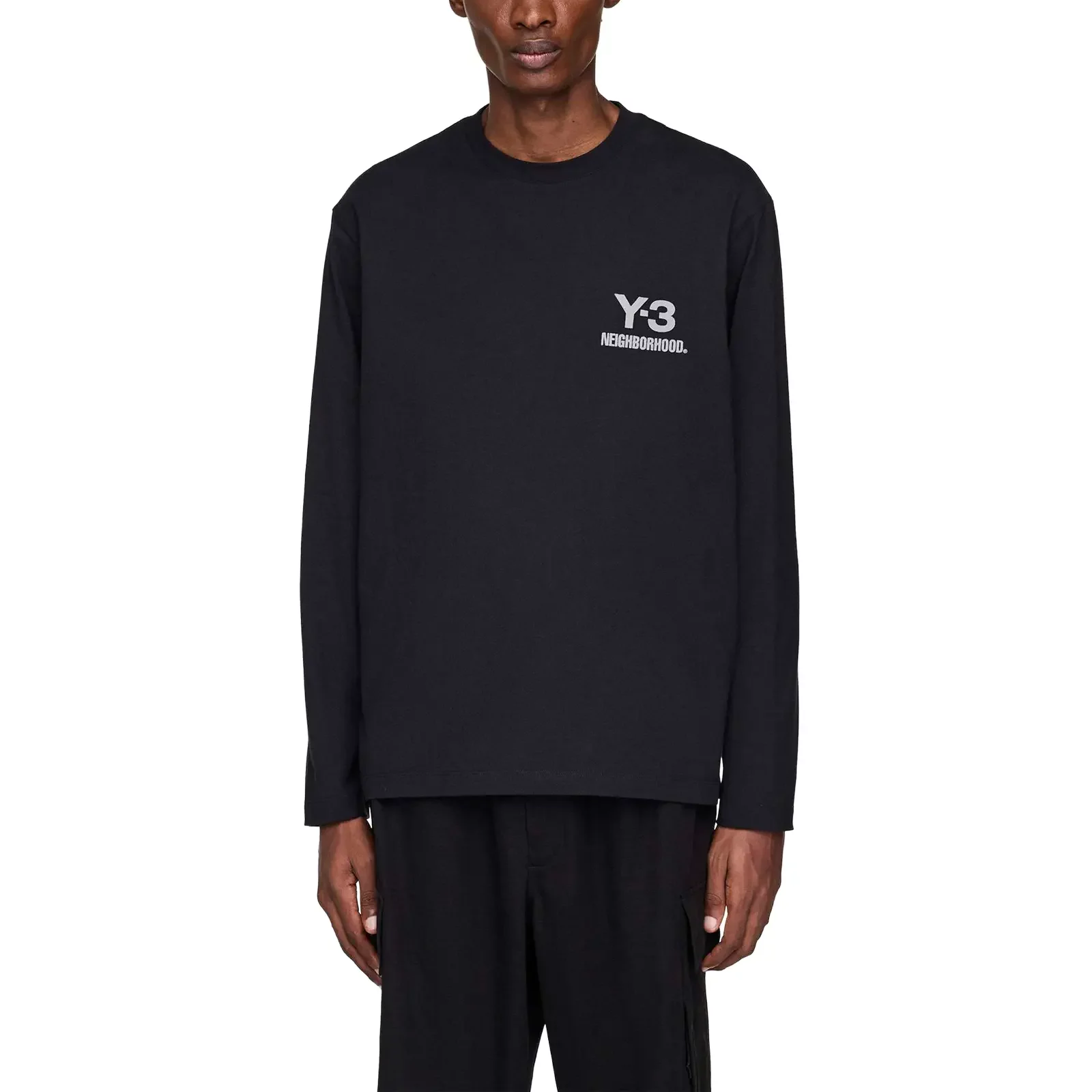 T-shirts adidas Y-3 x Neighborhood Logo Longsleeve Tee 'Black