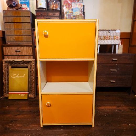 レトロポップな扉付きカラーボックス（チェスト） - [Sold Out]過去の