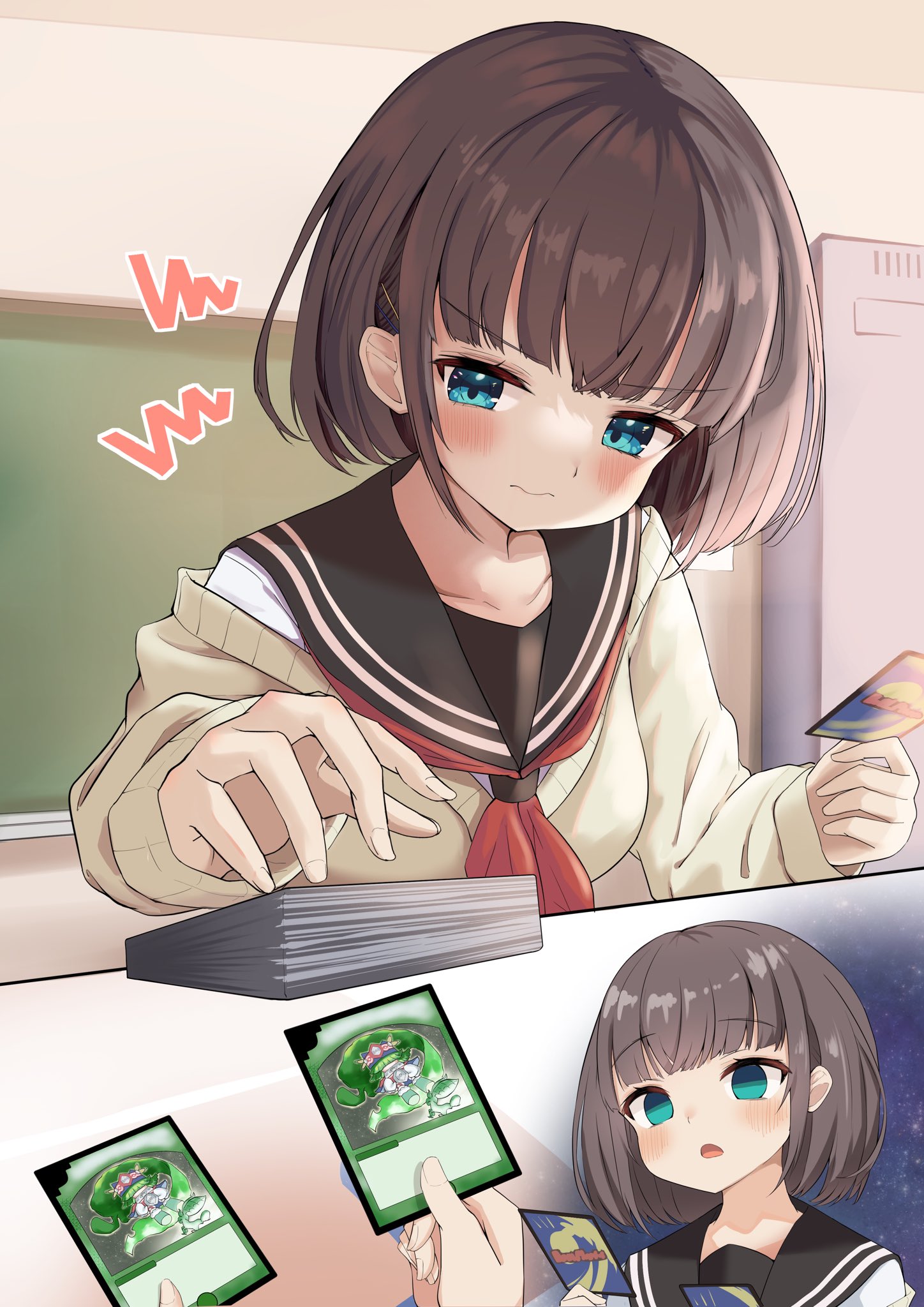 TCG】”カードゲームをする後輩ちゃん”の新作プレイマットがついに発売