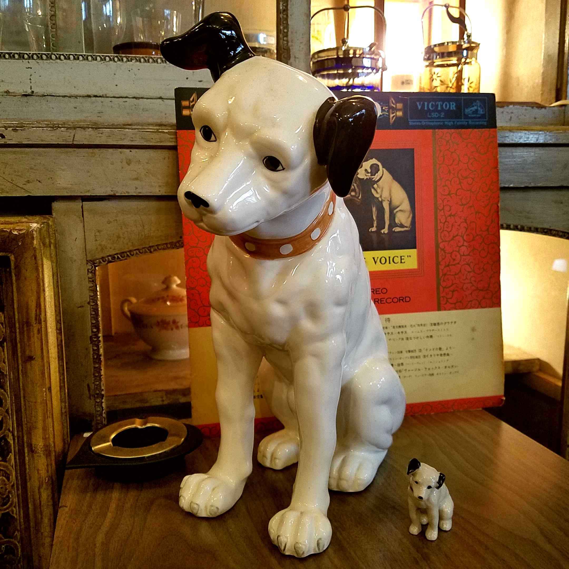 昭和レトロなビクター・ニッパーくん（ニッパー犬）の置物 - [Sold Out