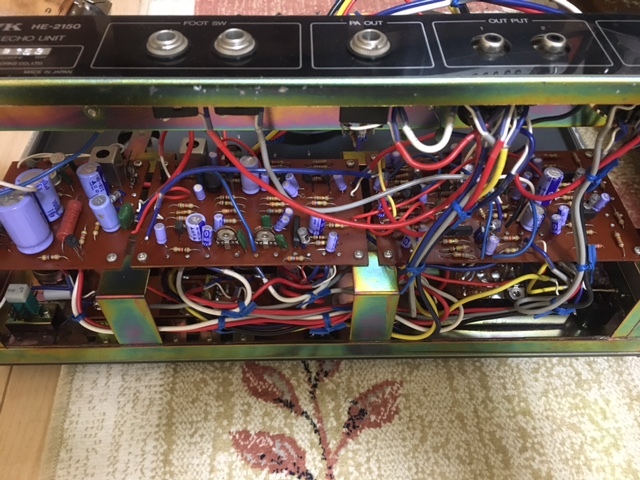 動作不良 Hawk HE2150 テープエコーを直す - First Touch ギターリペア