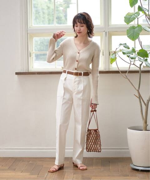 Spick&Span| 【一斉発売】バックサテンイージーカーゴパンツ