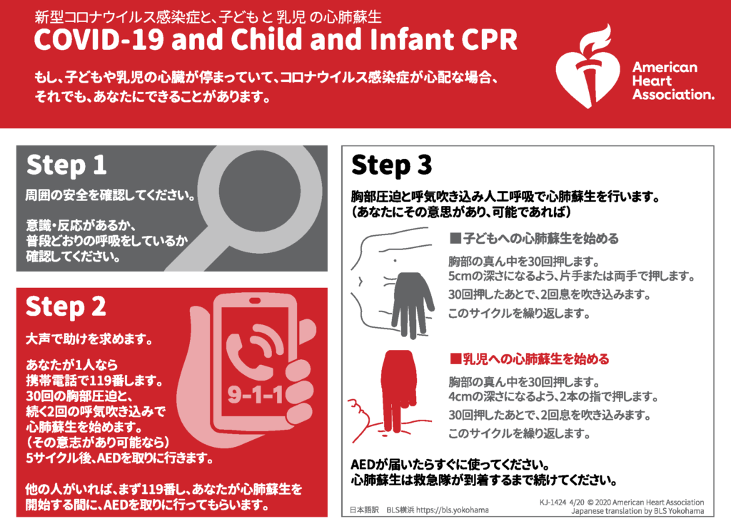 withコロナ時代の救命講習（市民小児編）-人工呼吸をどうするか