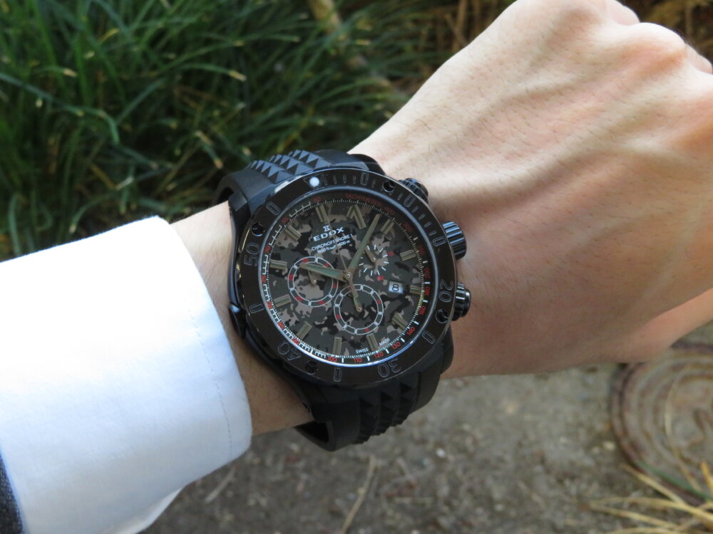 限定500本！オシャレ男子必見 カモフラダイアル！ エドックス「クロノ