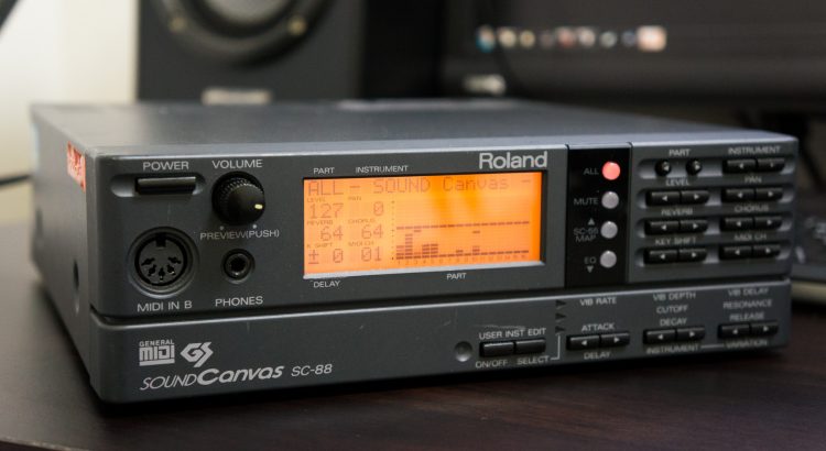 Roland の SC-88 をもらったので、21 世紀の今あらためて MIDI を聴く