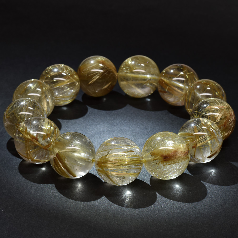 針たっぷり、大玉のゴールドルチルクォーツ｜8月12日新着