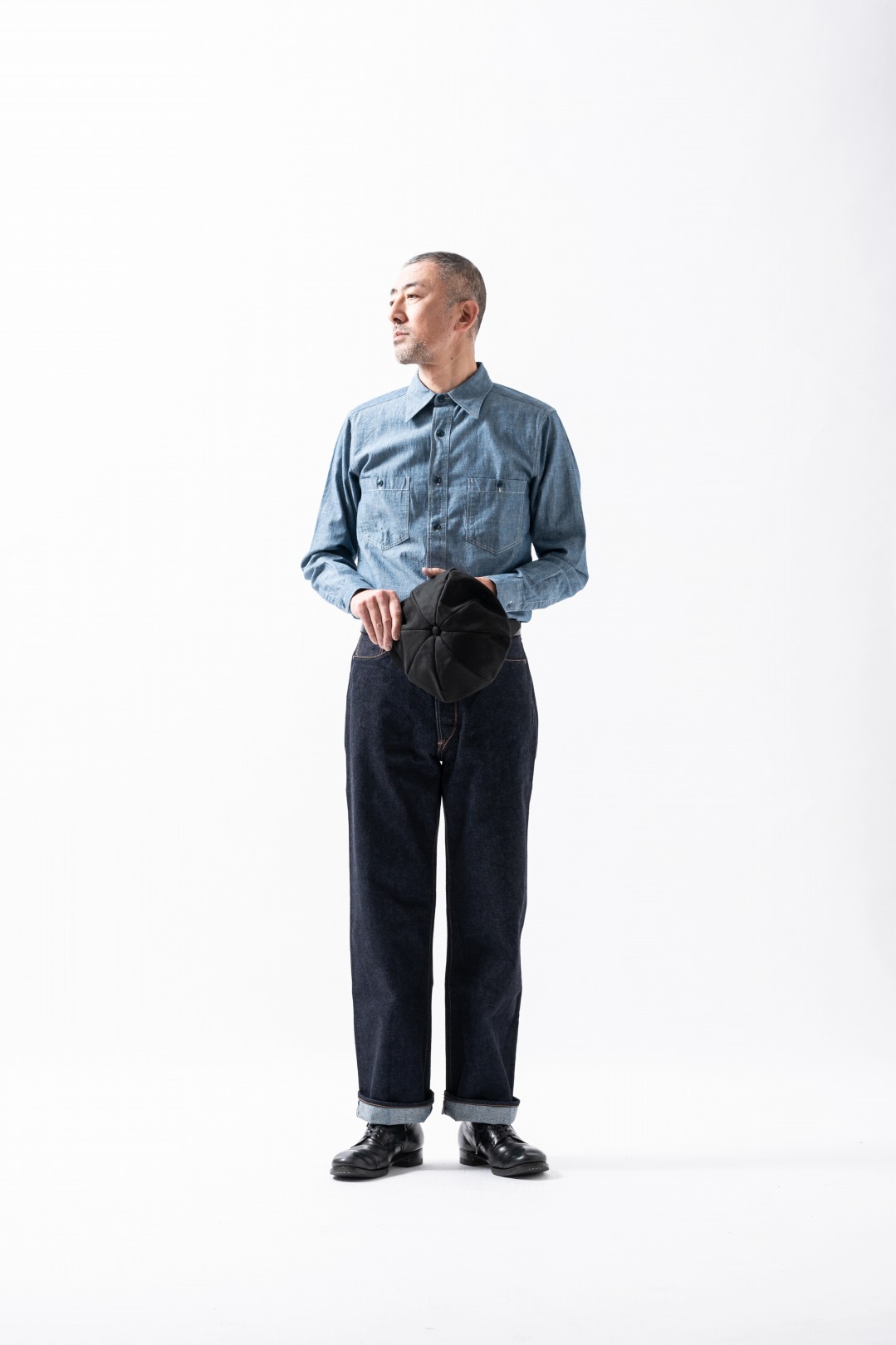 BLACK SIGN Main Lodge / Vocalion Waist-Overalls / Dark Indigo