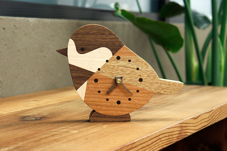 寄木の時計~ヤマガラさん~ LongTail × BROTO PROJECT｜BROTO PROJECT