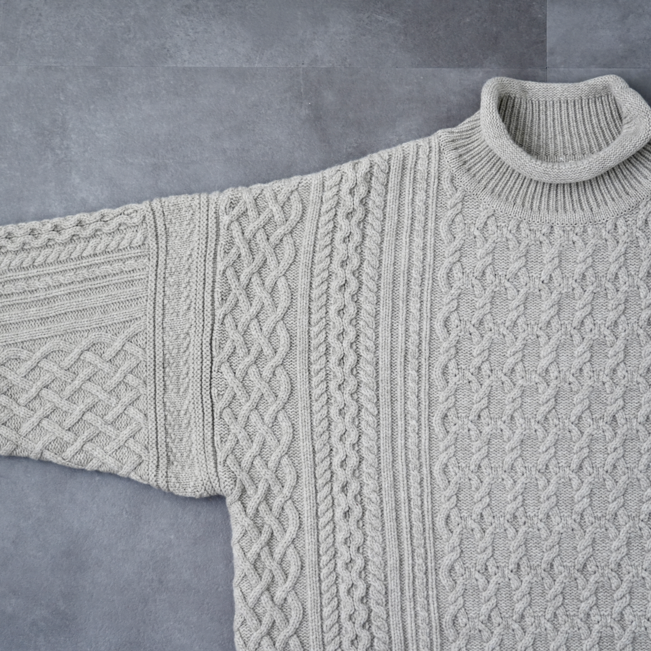 YASHIKI・Banka Curl High Neck Knit (OATMEAL) / browniegift