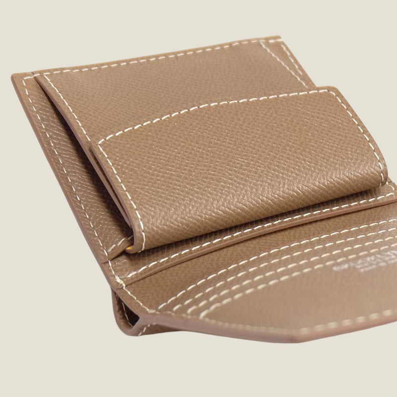 フレンチカーフ] ミニインターナショナルウォレットcolor：トープ