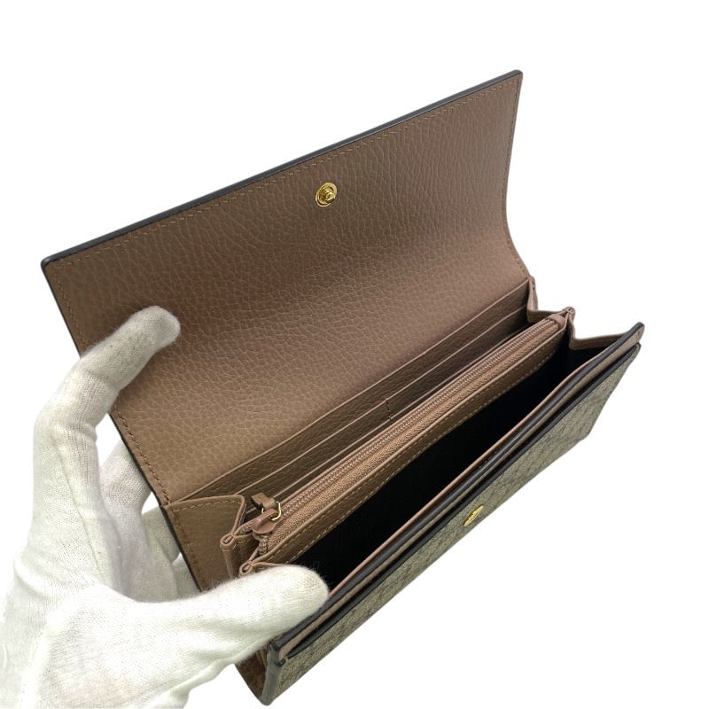 GUCCI】グッチ ダブルG バイカラー コンチネンタルウォレット 456116