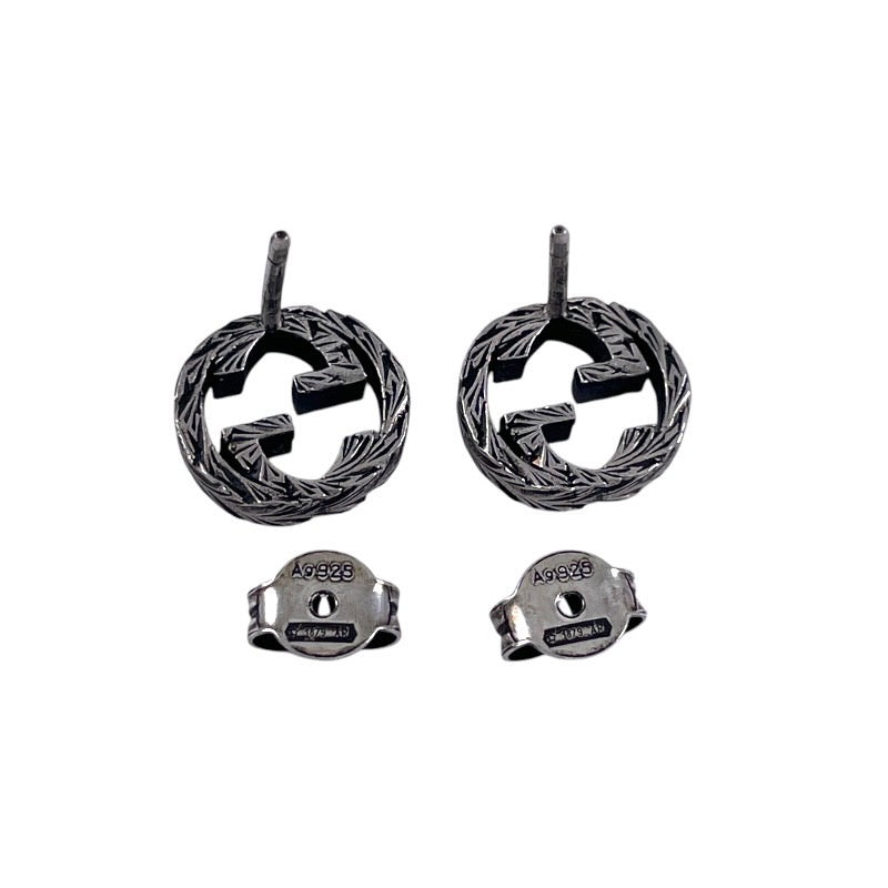 GUCCI】グッチ インターロッキングG 457109 ピアス シルバー925メンズ