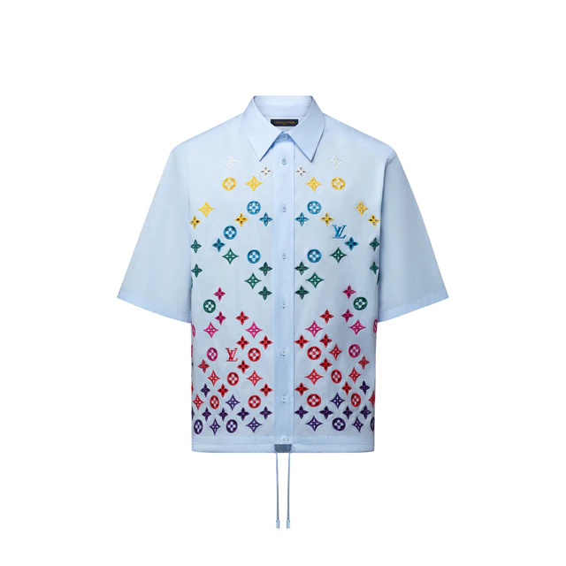 D*n様 2025年新作 Louis Vuitton モノグラム ホワイトシャツ ポップに