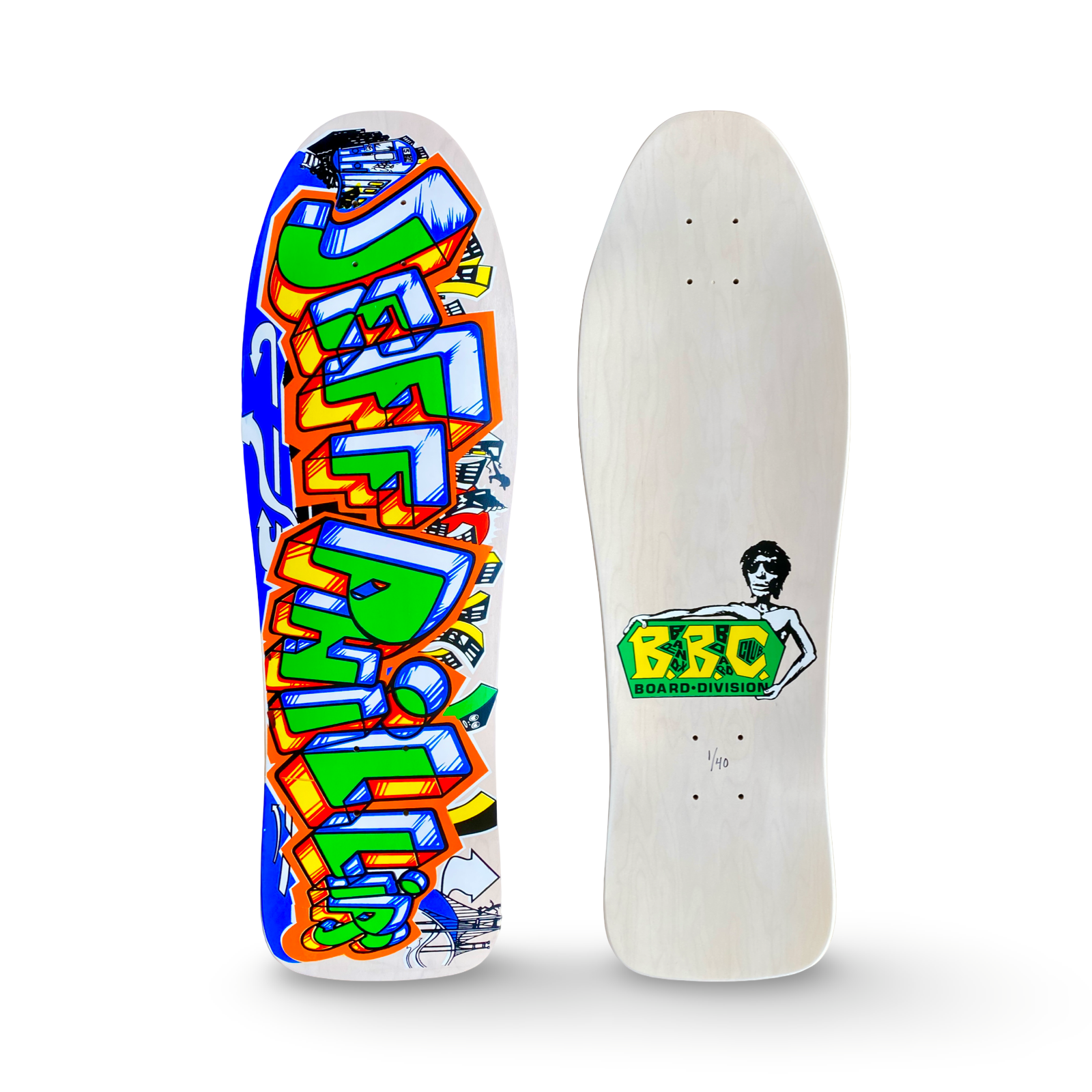 Jeff Phillips GRAFFITI Limited Edition, White HAND PAINTED BBC