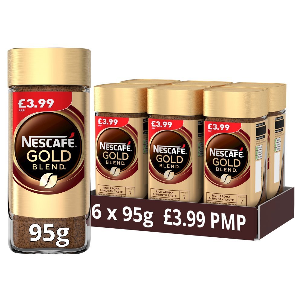 Nescafé Gold Blend Instant Coffee PMP 95g (Case of 6