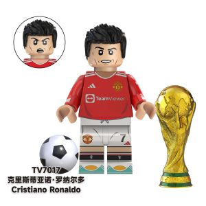 Sport Soccer Cristiano Ronaldo TV7017 Minifigures - Brixtoy