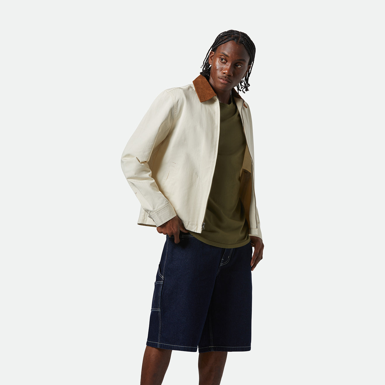 MECHANIC GARAGE ZIP JKT - WHITECAP