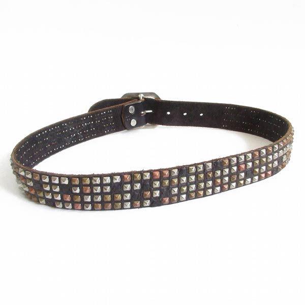 USA製 JEFF GALLEA ジェフ ガリア スタッズベルト 黒 表記S/W29～33