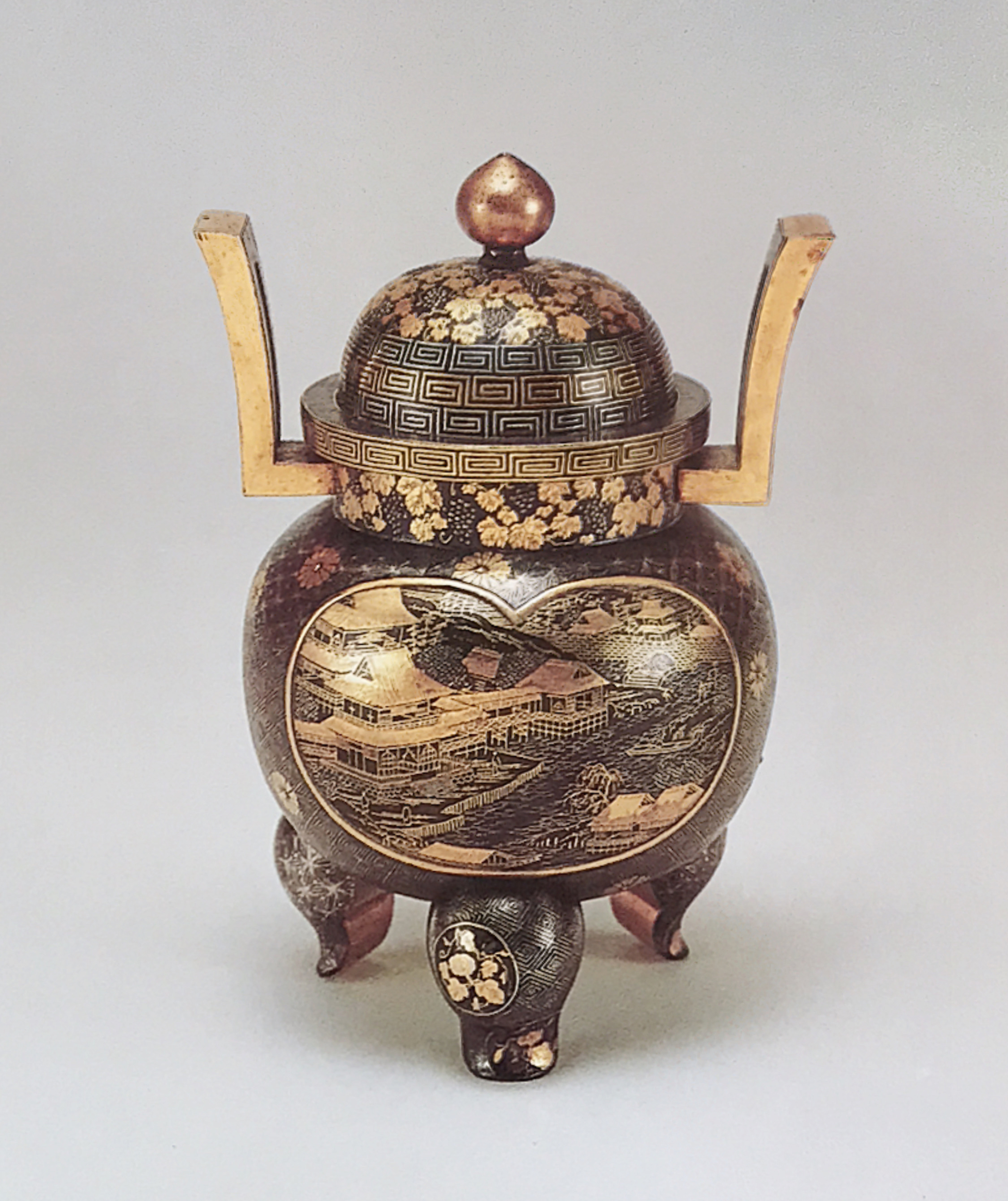 金工美術 昭和三年 金工 額 彫刻 骨董 古美術 アンティーク 金工美術